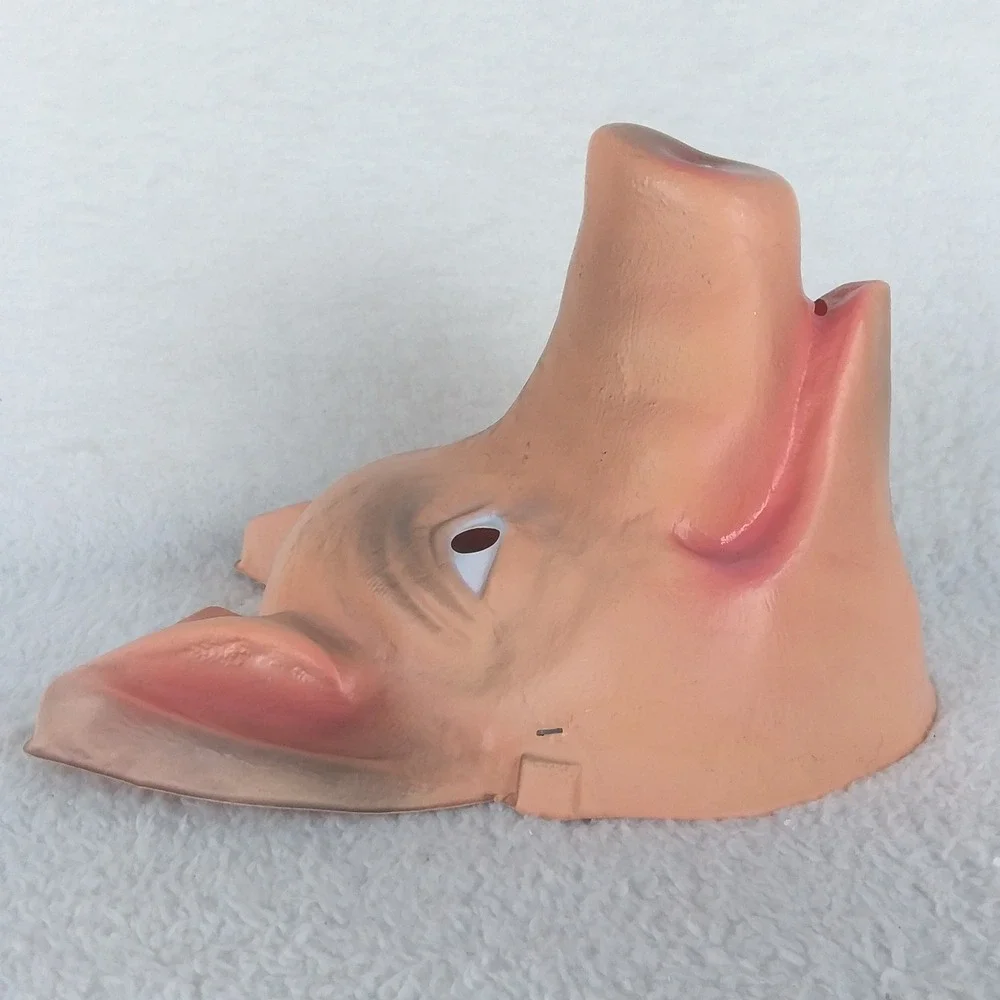 Pig Mask 1999 Halloween Novelty Party Face Cover Vintage Purge Rubies Costume Co
